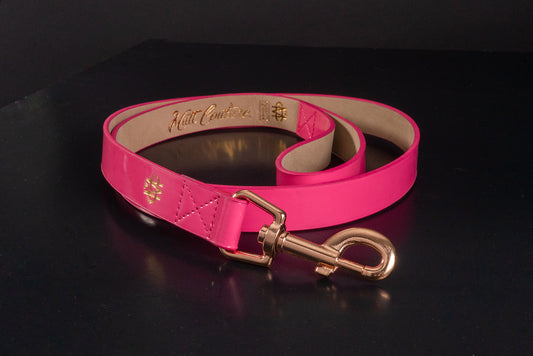 Pink Patent Leather Dog Leash